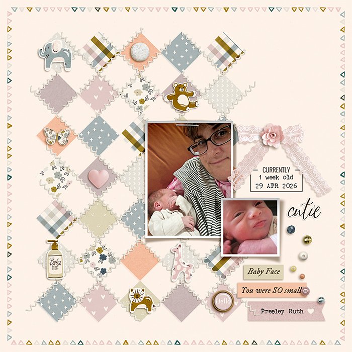 Presley 1 Week Old