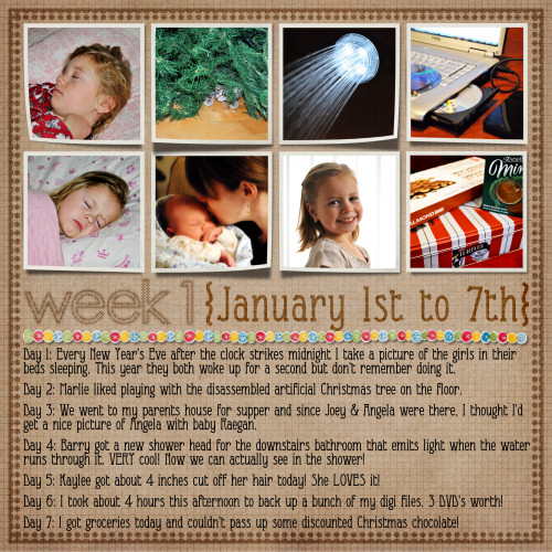 Project 365 - Week 1