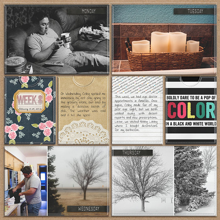 Project Life 2013- Week Eight (left)