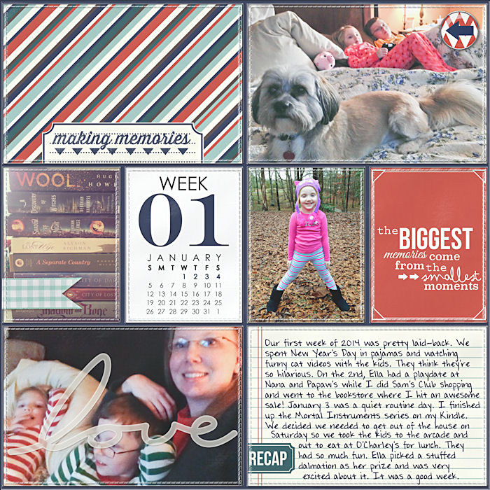 Project Life 2014 Week 1 Left