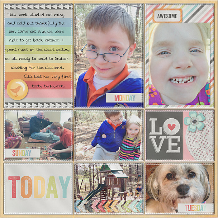 Project Life 2014 Week 13 Left