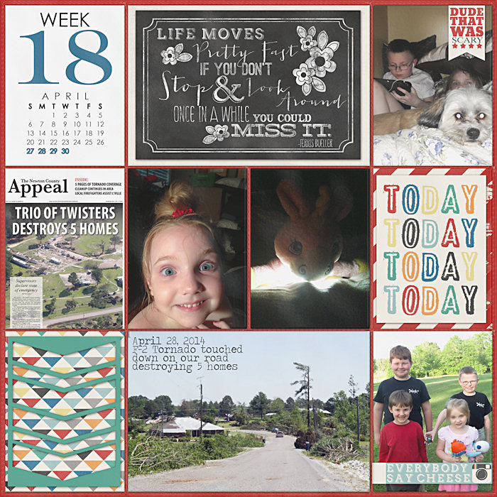 Project Life 2014 Week 18 Left