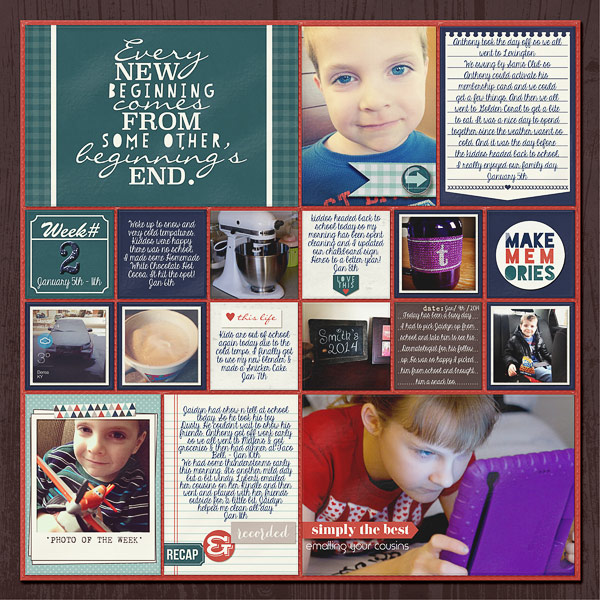 Project Life 2014 - Week 2