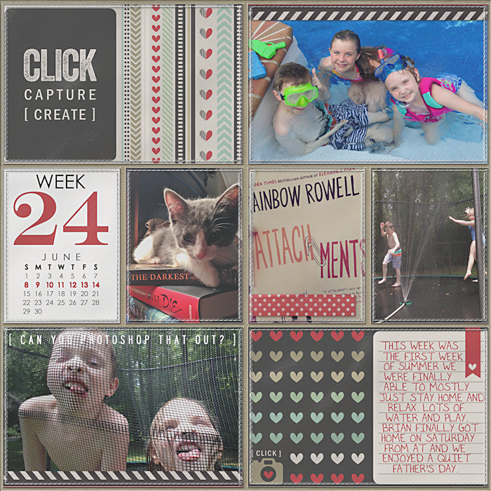 Project Life 2014 Week 24 Left