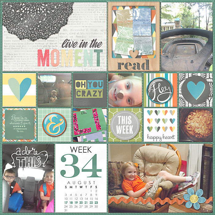 Project Life 2014 Week 34 Left