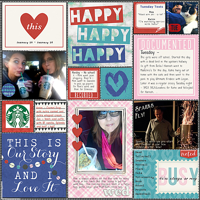 Project Life 2014 - Week 4 Left