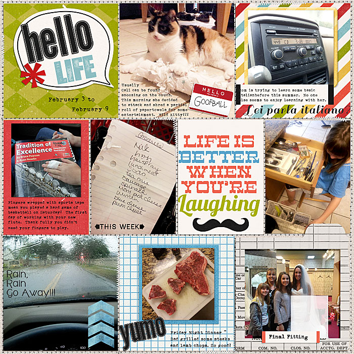 Project Life 2014 - Week 4 Left