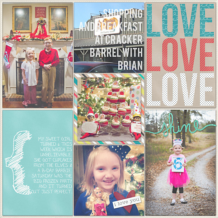 Project Life 2014 Week 50 Left