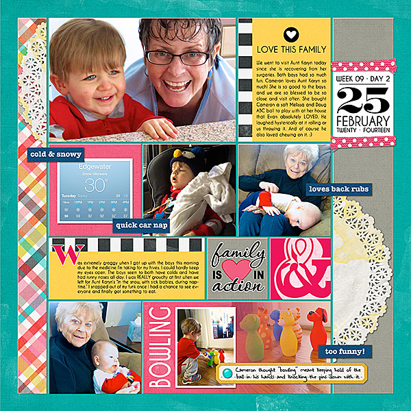 Project Life 2014 (Week 9, Day 2): Love This Family