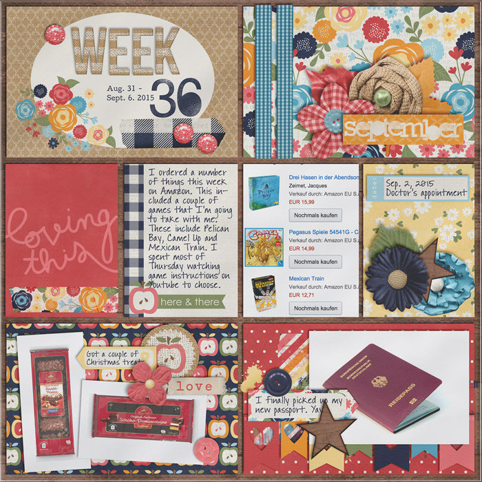 Project Life 2015 - Week 36