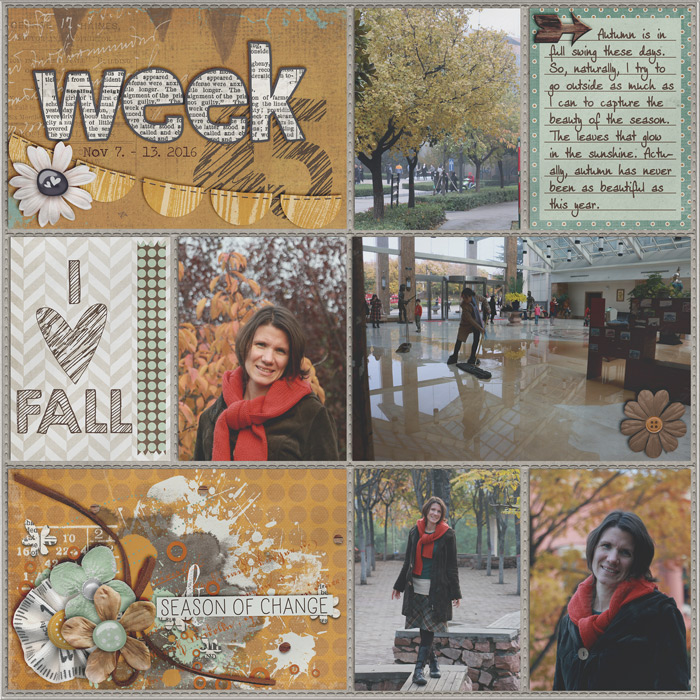 Project Life 2016 - Week 45 (left)