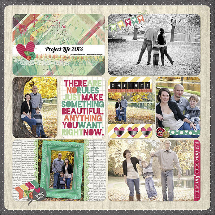 Project Life - Opening Page