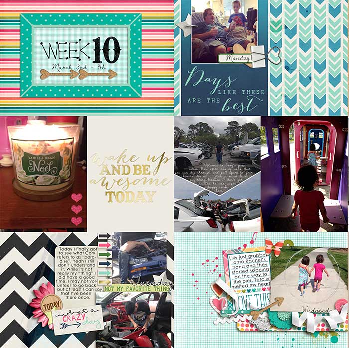 Project Life Week 10 Left