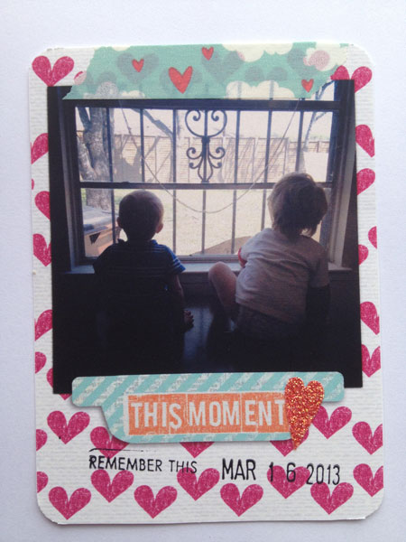 Project Life Week 11 hybrid card