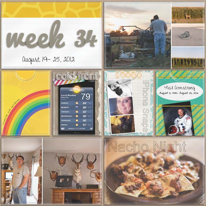 Project Life- Week 34 (left)