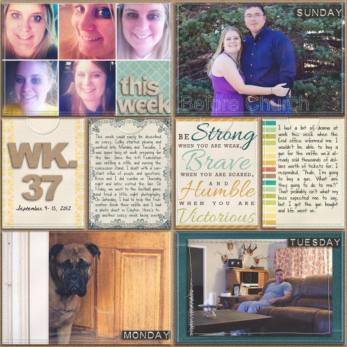 Project Life- Week 37 (left)