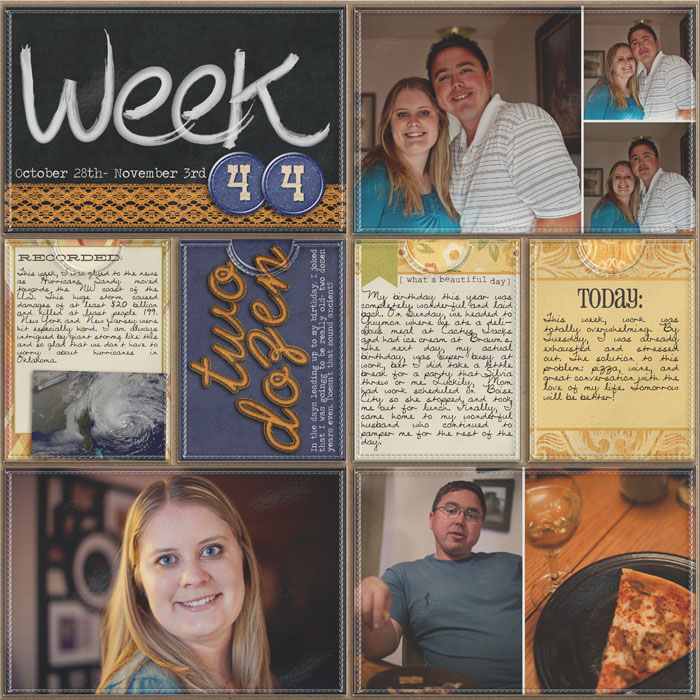 Project Life- Week 44 (left)