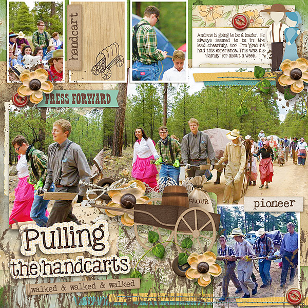 Pulling the handcarts