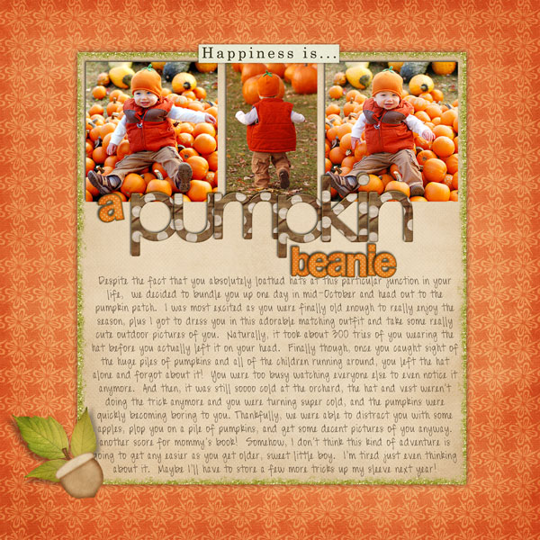 pumpkin beanie