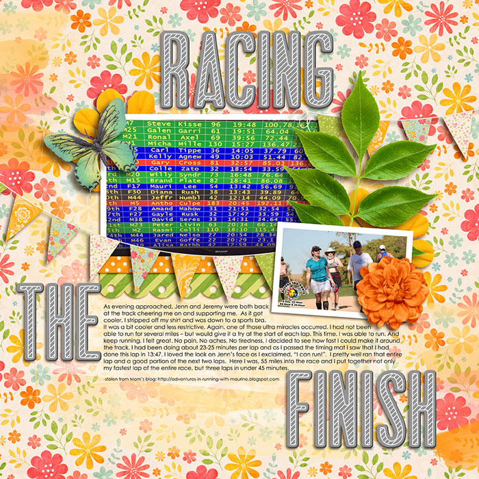 Racing the Finish