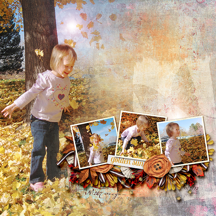 Rae in the Leaves