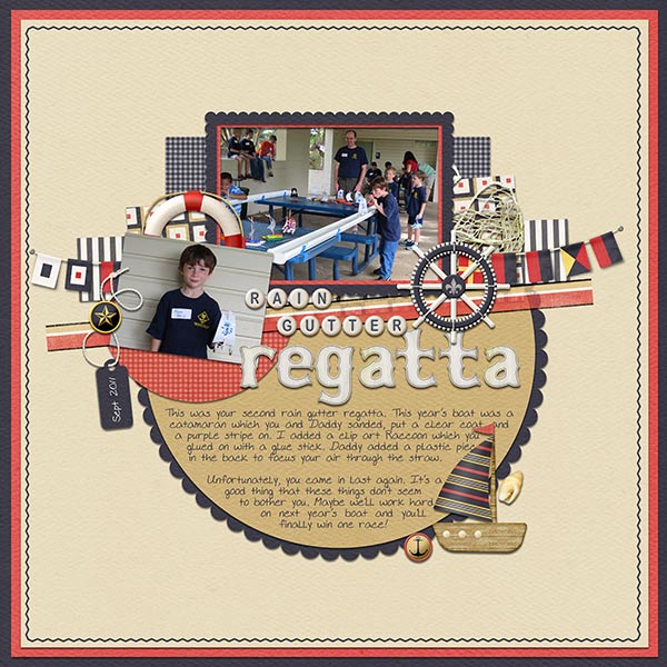 Rain gutter regatta