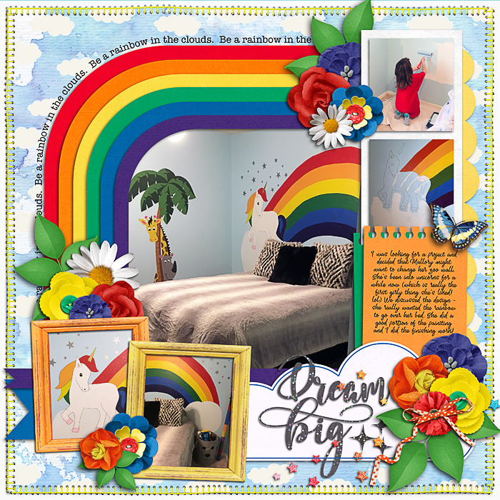 Rainbow wall