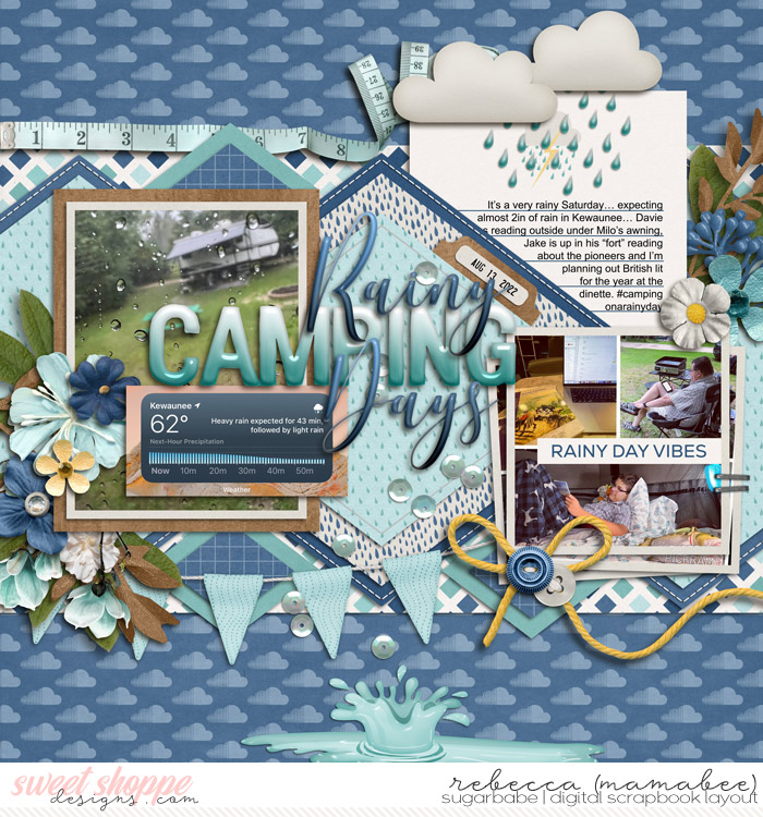 Rainy day camping