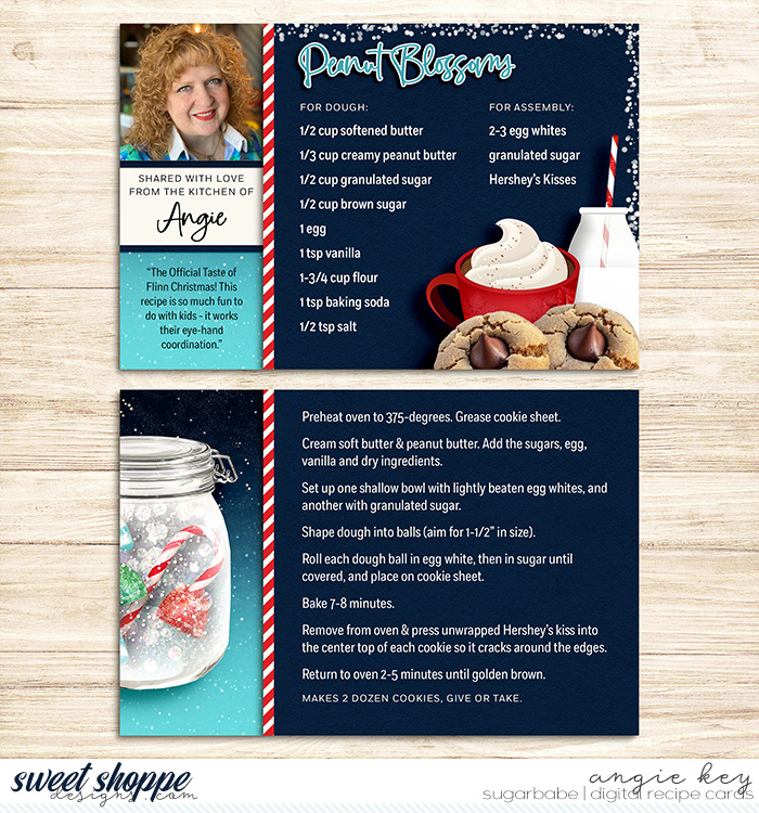 Recipe Cards: Peanut Blossoms