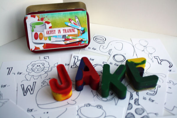 Recycled crayon box