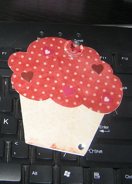 Red Cupcake card