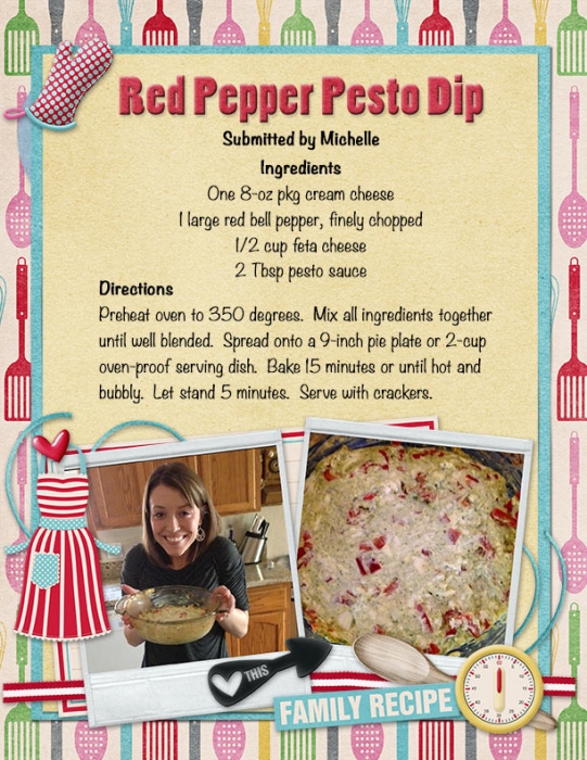Red Pepper Pesto Dip