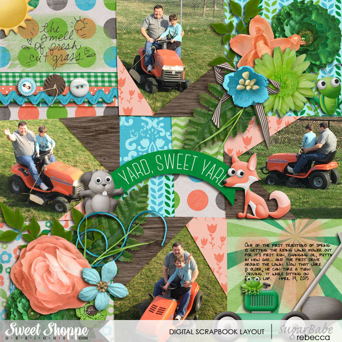 riding the tractor