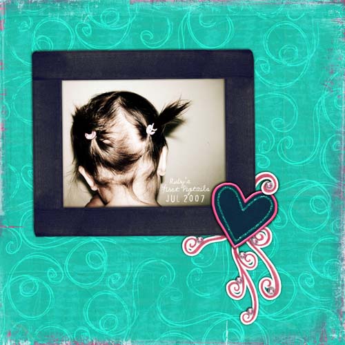 {ruby's first pigtails}