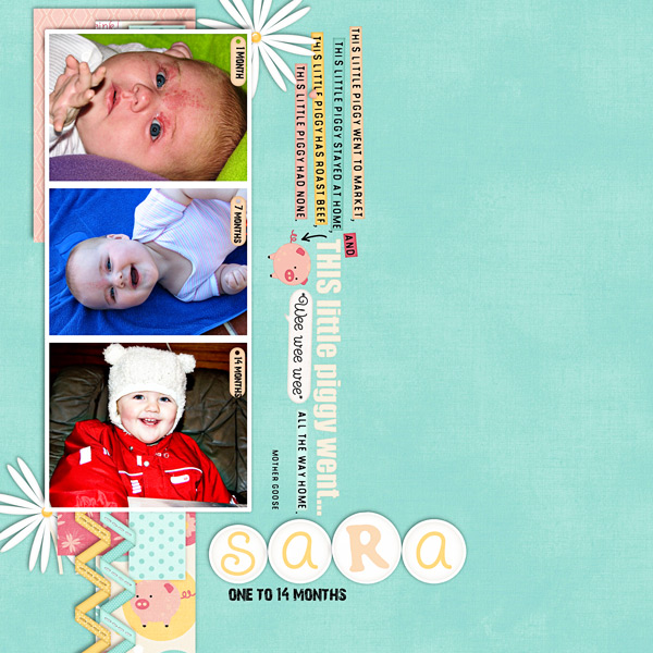 Sara one to 14 months