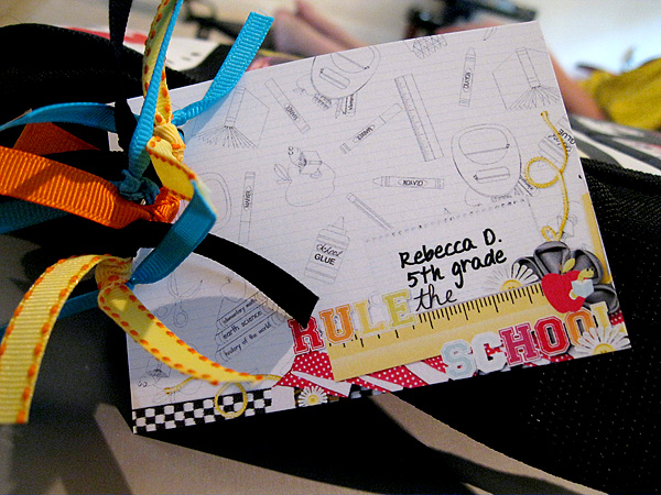 School Bag Tag