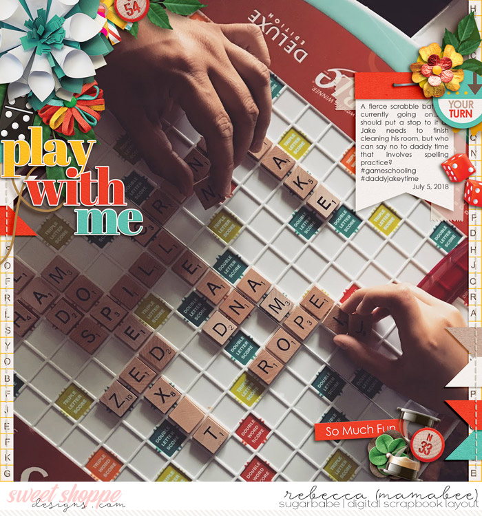Scrabble with Daddy