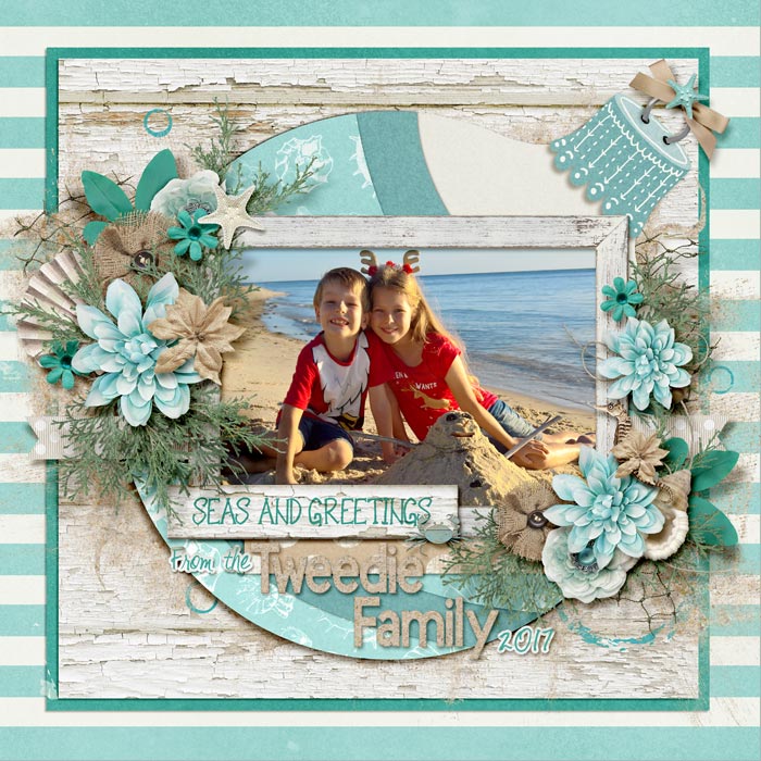 Seas and Greetings - Our Christmas card photo for 2017
