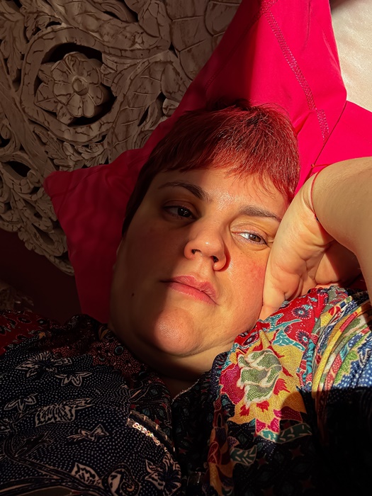 Self Portrait: waiting for the sun...