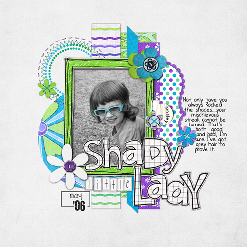 Shady Little Lady-Cookie Cutter #44