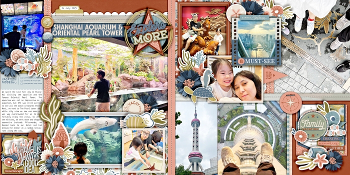 Shanghai Aquarium and Oriental Pearl Tower