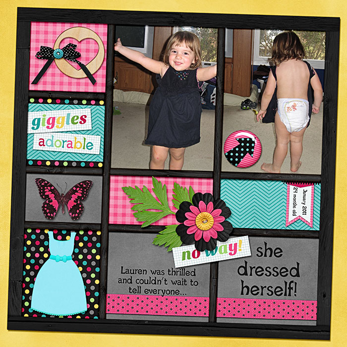 she dressed herself