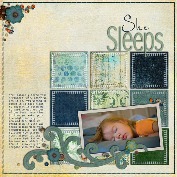 She sleeps
