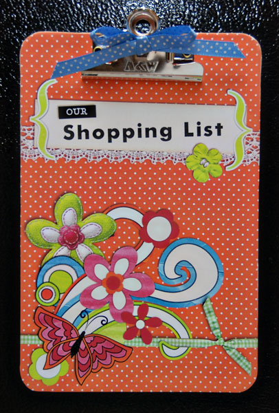 Shopping List Holder