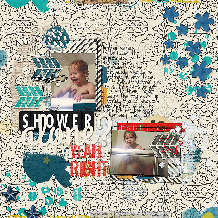 shower alone