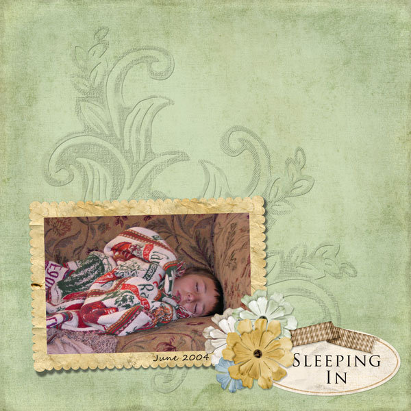 Sleeping in