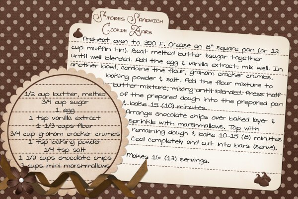 S'more cookie bar recipe
