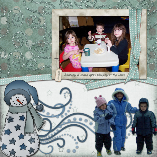 Snow snack time