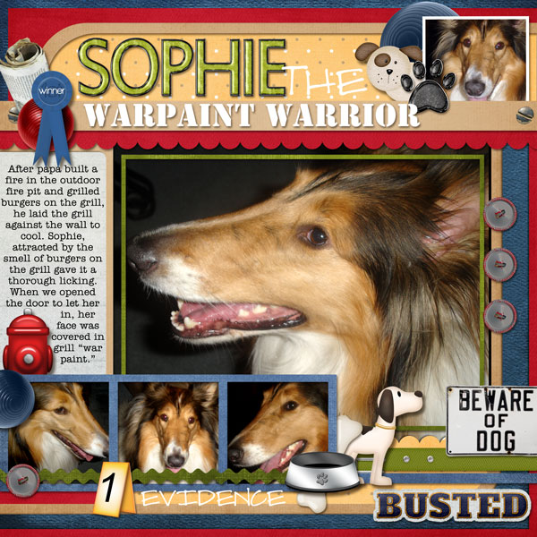 Sophie the warpaint warrior