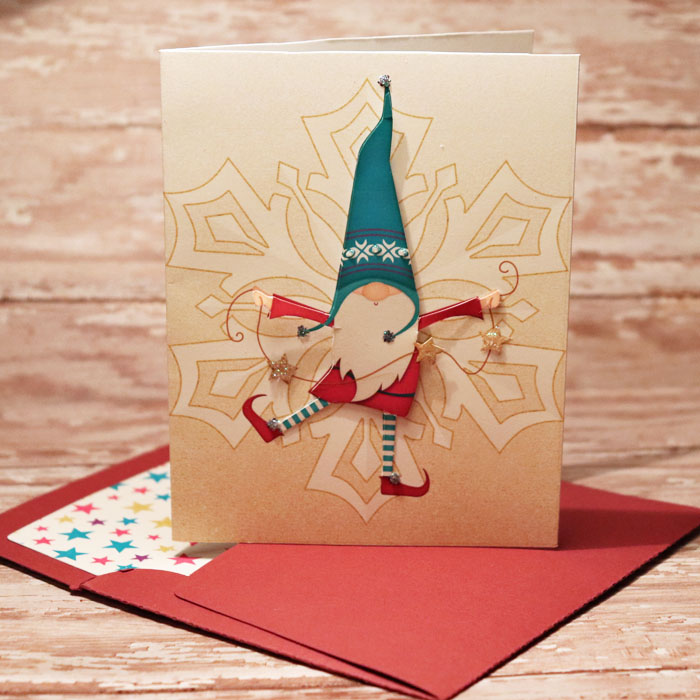 Sparkle and Shine Christmas Gnome card